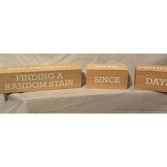 Wooden Rustic Bathroom/Home decor/ humor Create Your Own Message - Picture 2 of 5